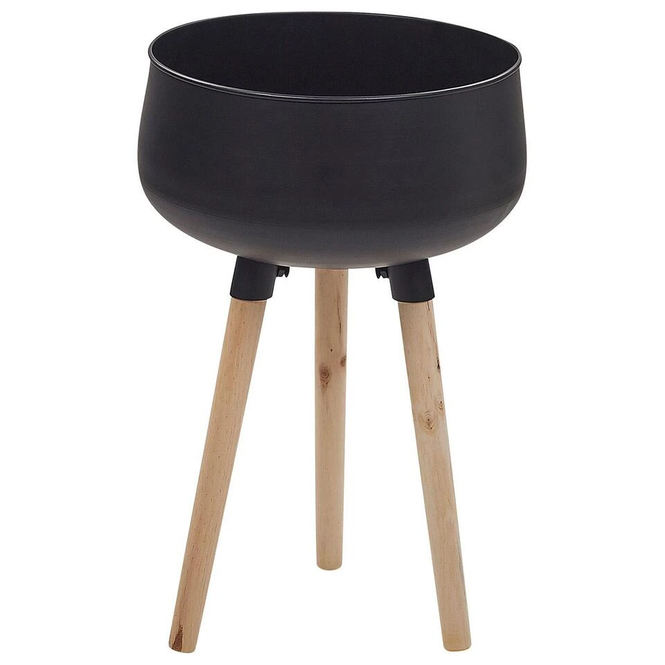 Beliani Plantenbak Voor Buiten AGROS - Zwart Ijzer 3 Beliani Plantenbak Voor Buiten AGROS - Zwart Ijzer