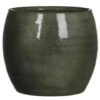 Mica Decorations Bloempot - Glanzend Groen - Keramiek - 16 X 14 Cm -Prospeli Winkel 1000010845