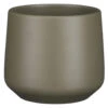 Mica Decorations Bloempot - Donkergroen - Mat - Keramiek - 15 X 14 Cm -Prospeli Winkel 1000011645