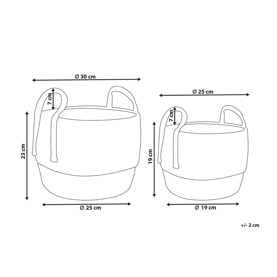 Beliani Bloempot Voor Binnen PALADJU - Natuurlijk Zeewier 5 Beliani Bloempot Voor Binnen PALADJU - Natuurlijk Zeewier - Afbeelding 3