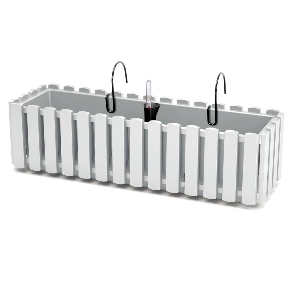 Prosperplast Plantenbak - Kunststof - 58x18x16 Cm - Parel Wit 3 Prosperplast Plantenbak - Kunststof - 58x18x16 Cm - Parel Wit