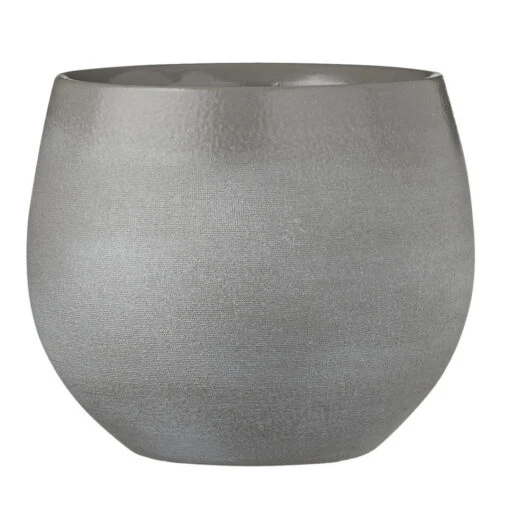 Mica Decorations Bloempot - Grijs - Keramiek - 20 X 18 Cm -Prospeli Winkel 1362746672