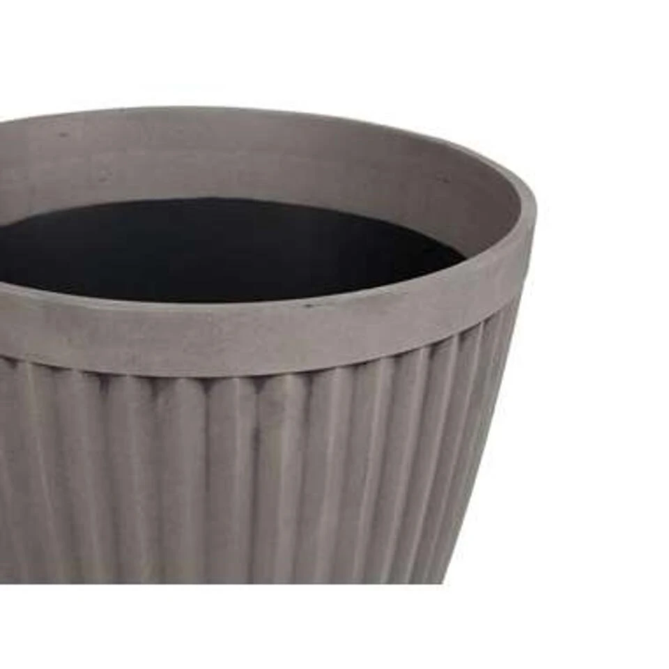Beliani Plantenbak Voor Buiten POKA - Grijs Stenenmix, Polyresin 5 Beliani Plantenbak Voor Buiten POKA - Grijs Stenenmix, Polyresin - Afbeelding 3