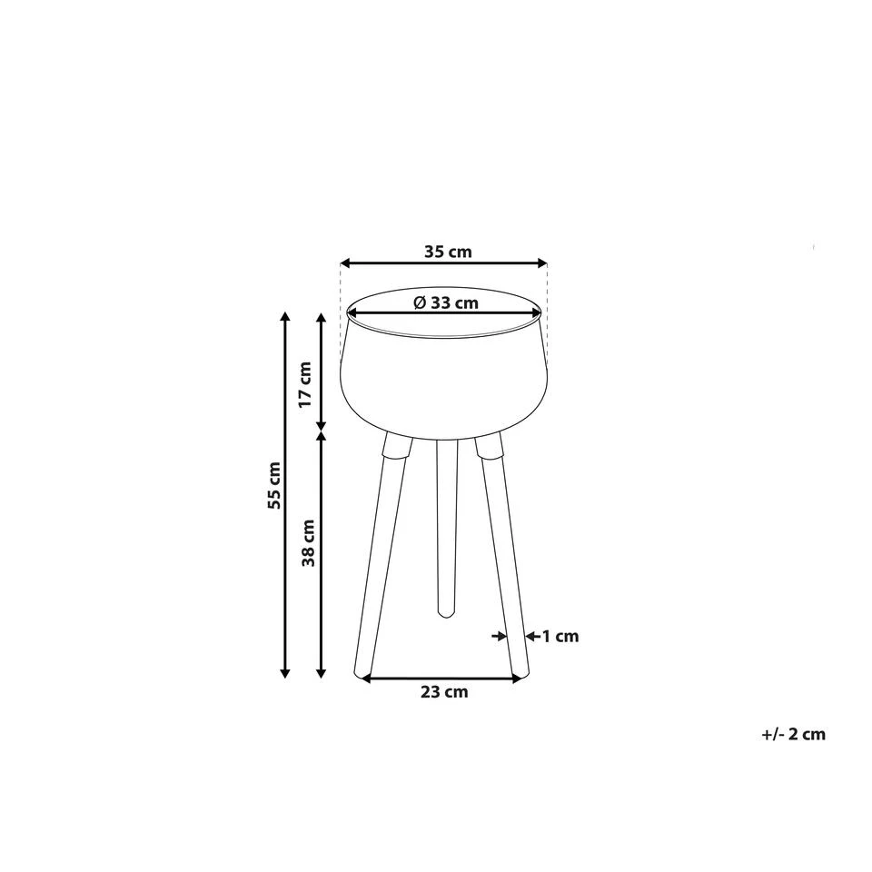 Beliani Plantenbak Voor Buiten AGROS - Zwart Ijzer 4 Beliani Plantenbak Voor Buiten AGROS - Zwart Ijzer - Afbeelding 2