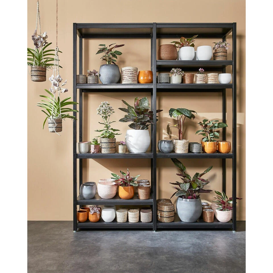 Mica Decorations Plantenmand - Naturel Bruin - Rotan - 16 Cm 3 Mica Decorations Plantenmand - Naturel Bruin - Rotan - 16 Cm - Afbeelding 2