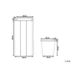 Beliani Plantenbak Voor Buiten SYKIA - Lichte Houtkleur Dennenhout 8 Beliani Plantenbak Voor Buiten SYKIA - Lichte Houtkleur Dennenhout -Prospeli Winkel 4ceb9b9e73e44331b1de9e99c4eb883d