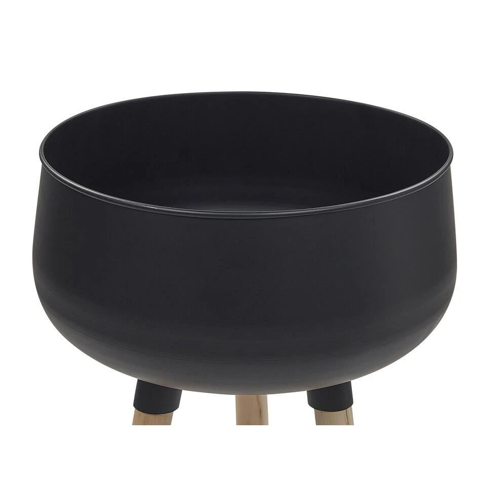 Beliani Plantenbak Voor Buiten AGROS - Zwart Ijzer 6 Beliani Plantenbak Voor Buiten AGROS - Zwart Ijzer - Afbeelding 4